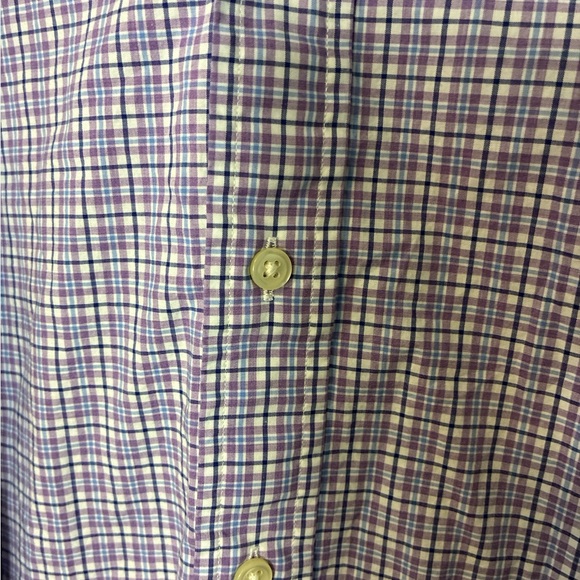 Ralph Lauren Mens Blake 100% Cotton Tattersall Shirt Sz Large Vintage 90s - Picture 4 of 5